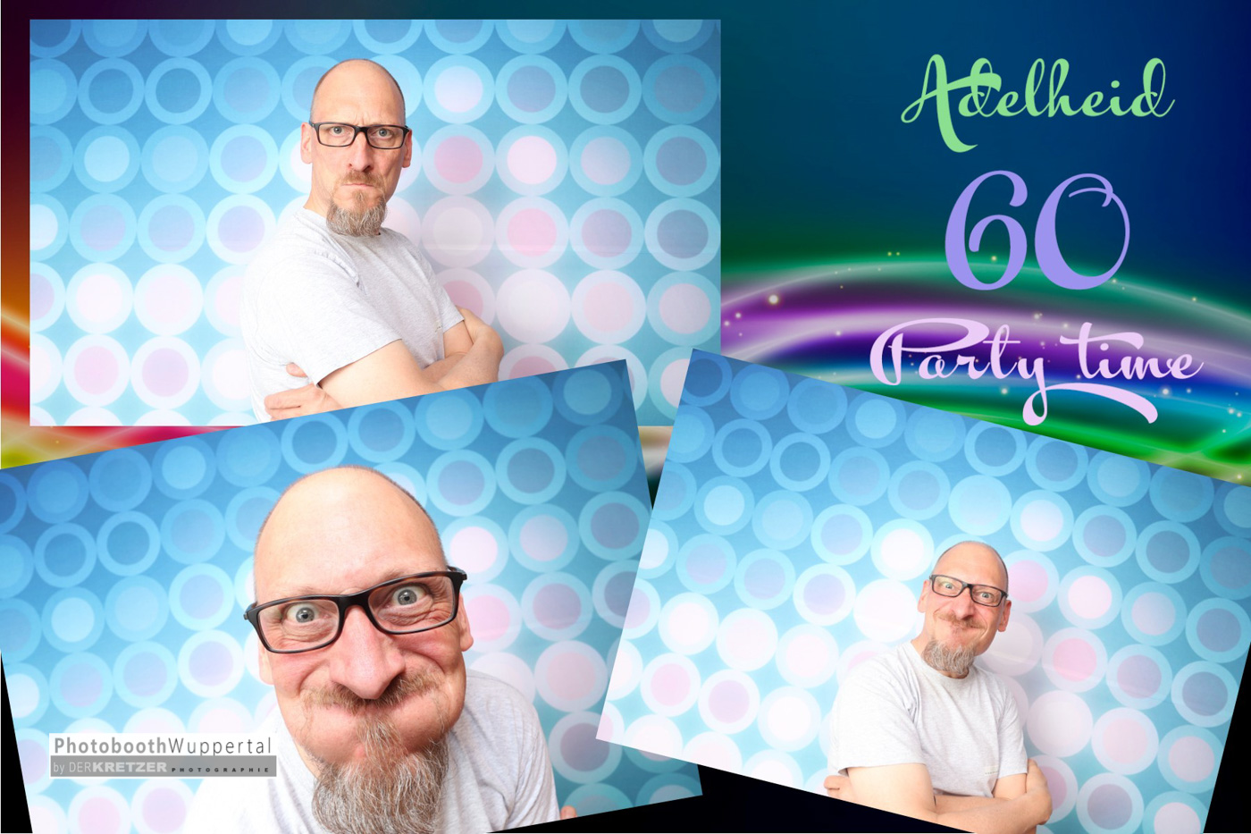 Ausdruck der Photobooth bei 60 tem Geburtstag in UNNA