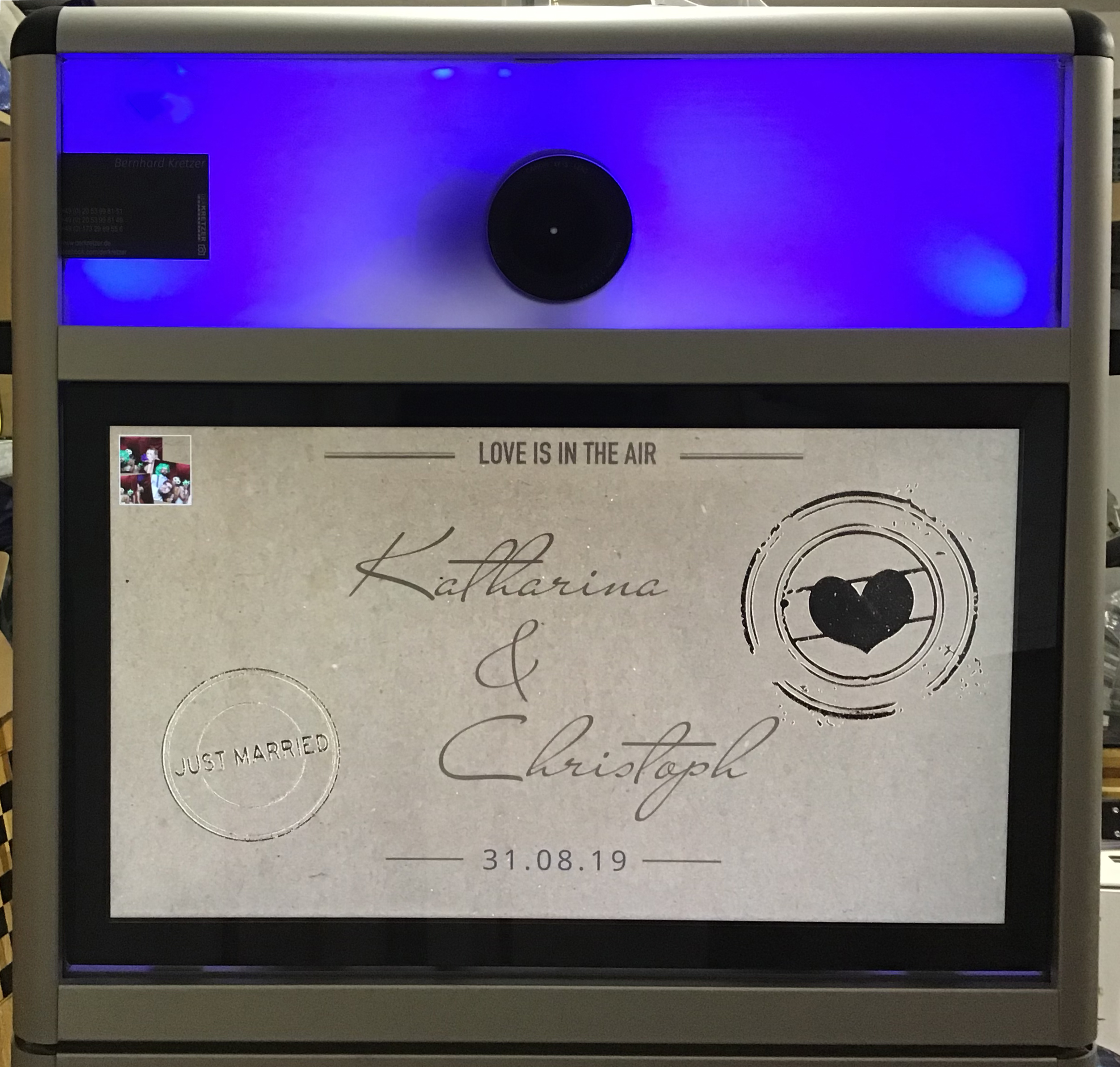 Startbildschirm Photobooth